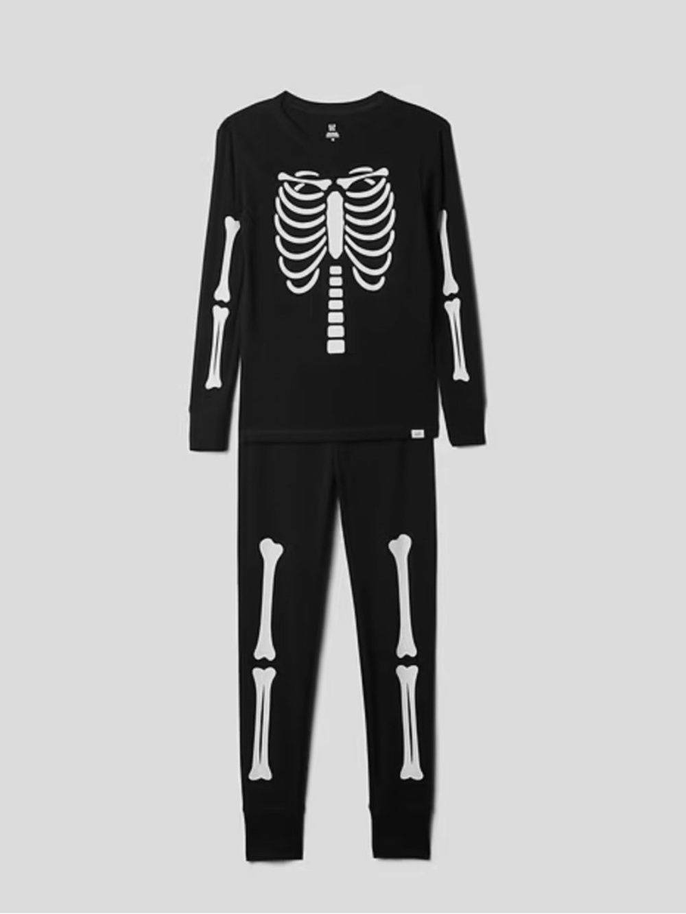 Baby Gap Glow-in-the-Dark Skeleton Pajama Set size 2T